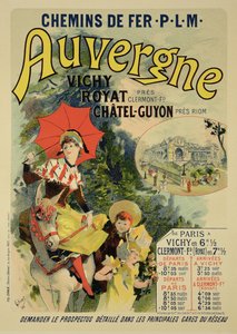 Riproduzione di un poster pubblicitario della 
